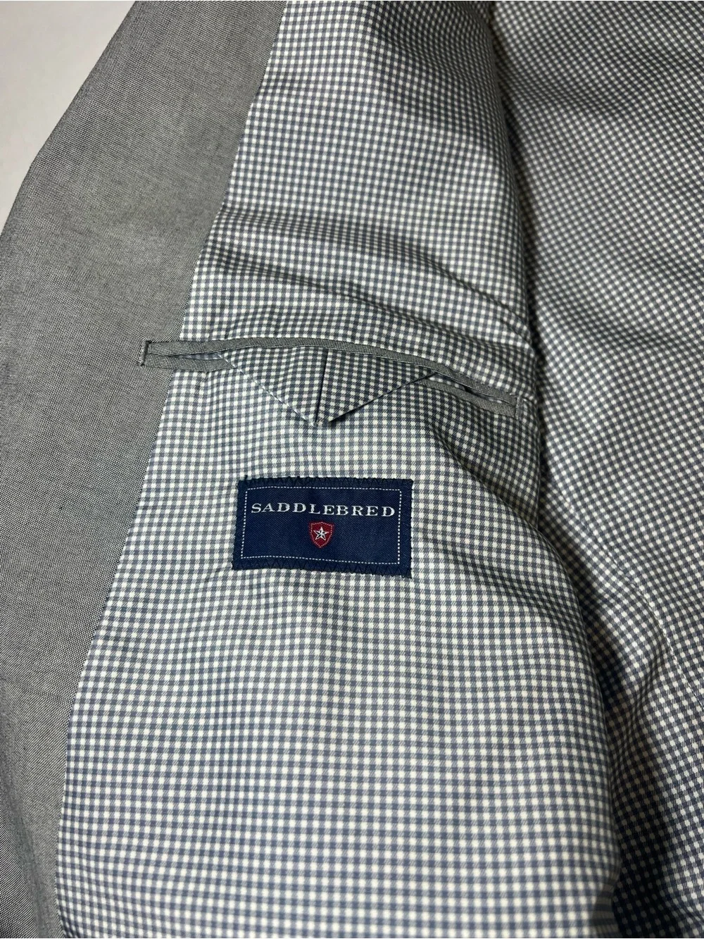 Men's Light Gray Two-Button Blazer - Tailored Modern Fit